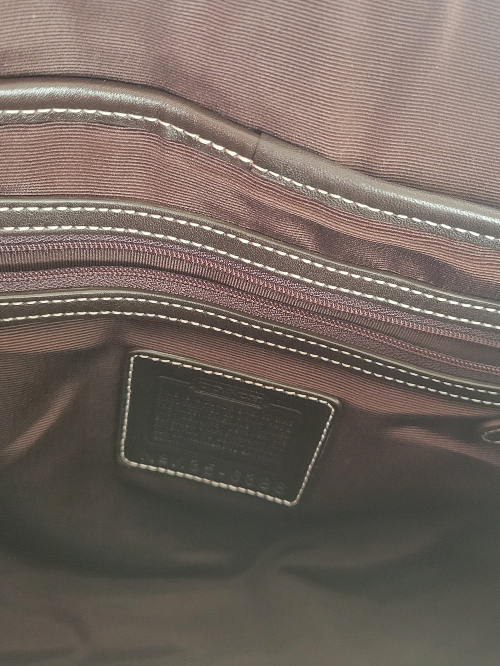 Coach Brown and Tan Signature Canvas Shoulder Bag - Picture 8 of 8